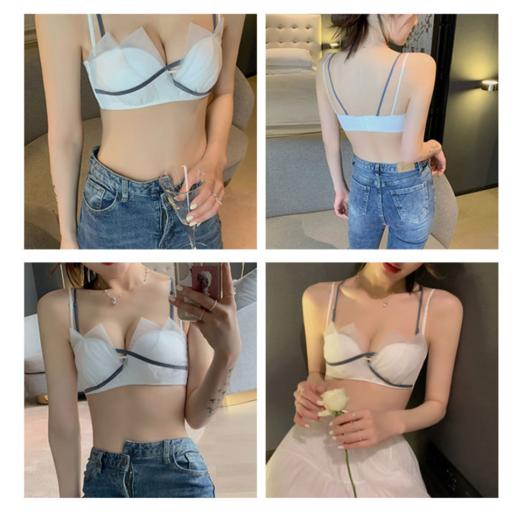 【韩系、美系两种风格、多样穿法、第二件免费送~！】新款内衣女无钢圈无肩带抹胸露肩少女聚拢加厚百搭文胸 商品图1