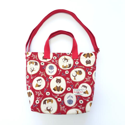 HUJI祤集HoriSling手提斜挎包插画动物小森林 商品图1