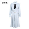 EITIE爱特爱女装春夏长袖修身中长款纯色连衣裙6507245 商品缩略图7
