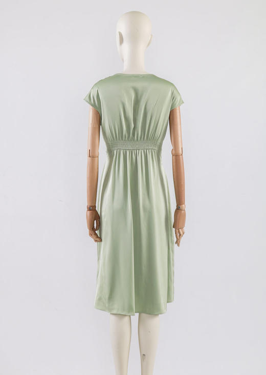 V领交叉打折连衣裙 商品图3