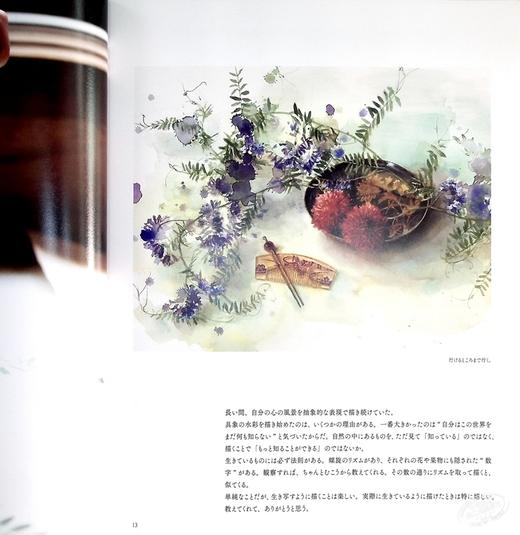 【中商原版】永山裕子透明水彩画集 日文原版 永山裕子作品集 Spontaneous 商品图5