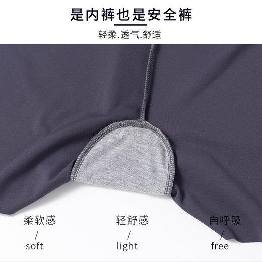 【买一送一】第四代鲨鱼皮安全裤+内裤二合一内裤 高弹透气 不褪色 不起球 不卷边 商品图2