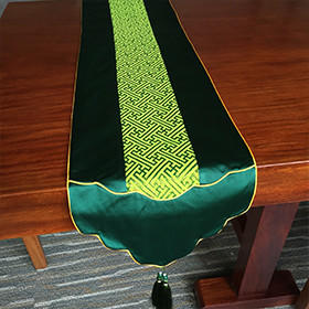 云南非遗傣族织锦云锦桌旗 商品图1