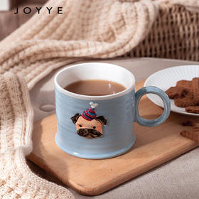 JOYYE卓艺萌物派对陶瓷杯TMC0120055水杯女可爱办公室少女创意个性咖啡杯潮流
