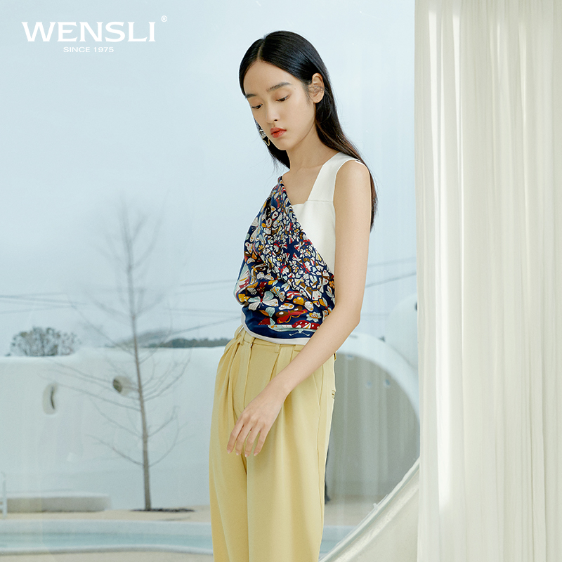 【双十一专享】万事利“若梦”63厘米双面印花中方巾