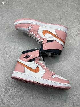 Air Jordan 1 Zoom Air CMFT 白粉橘配色 公司同源3M反光材质精心打造