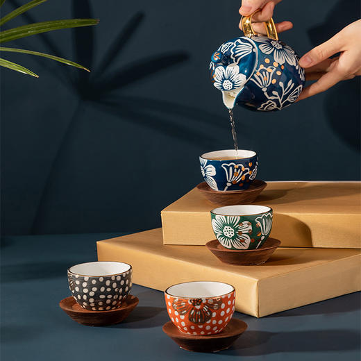 JOYYE卓艺套9四季茶具TFT0519277家用陶瓷手绘 商品图0