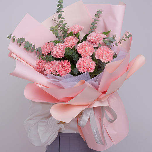 康乃馨混搭精美花束送妈妈老师长辈领导闺蜜生日礼物祝福母亲节教师节