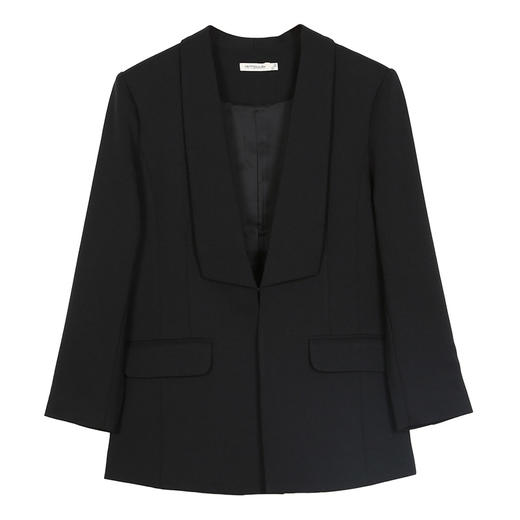 METTE2021年春夏新品女士西服外套职场通勤黑色小西装休闲外套 商品图6