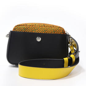 云南非遗傣族织锦方形挎包