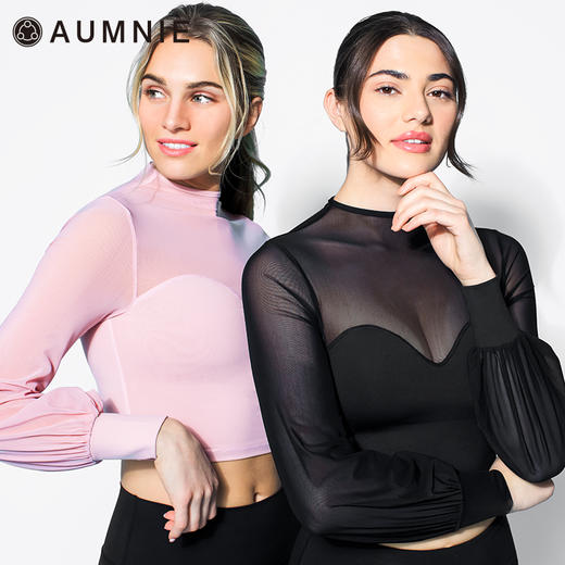 网纱幻觉灯笼袖露脐上衣 / MESH ILLUSION PUFF SCT 商品图4