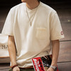 马登工装 美式复古重磅T恤棒球领口袋宽松纯棉半袖短袖打底衫男夏 商品缩略图0