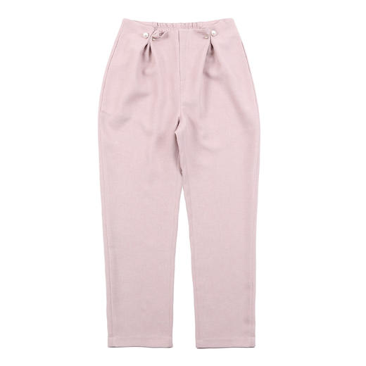 METTE2021春夏新品女士九分裤时尚钉珠纽扣薄款小直筒休闲长裤子 商品图6