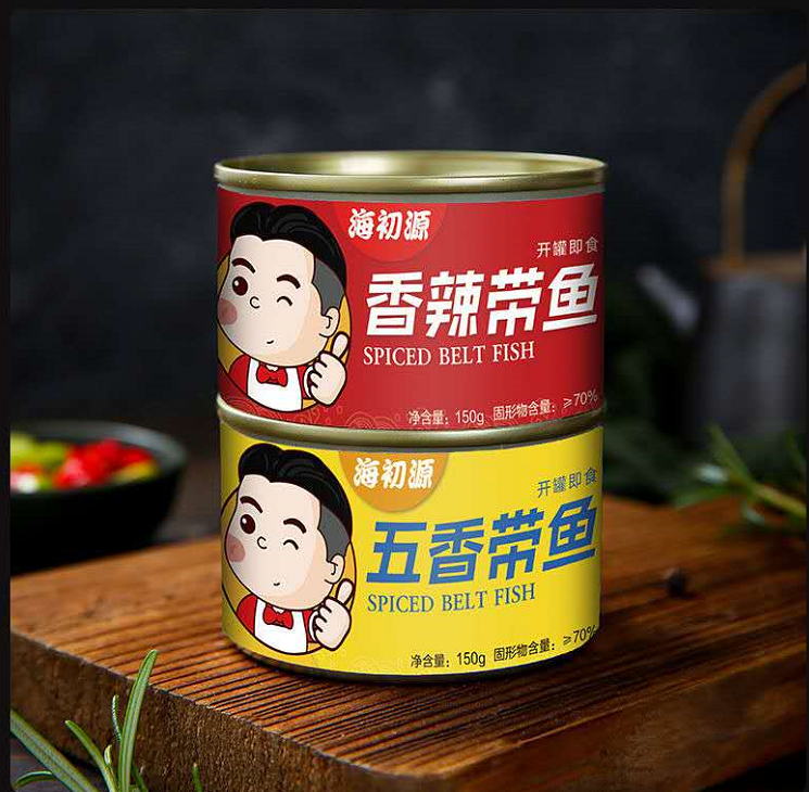 带鱼罐头150g（五香、香辣）五罐装