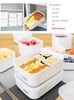 日本YAMADA冰箱保鲜盒套装微波饭盒便当盒水果储物盒密封食品饭盒 商品缩略图6