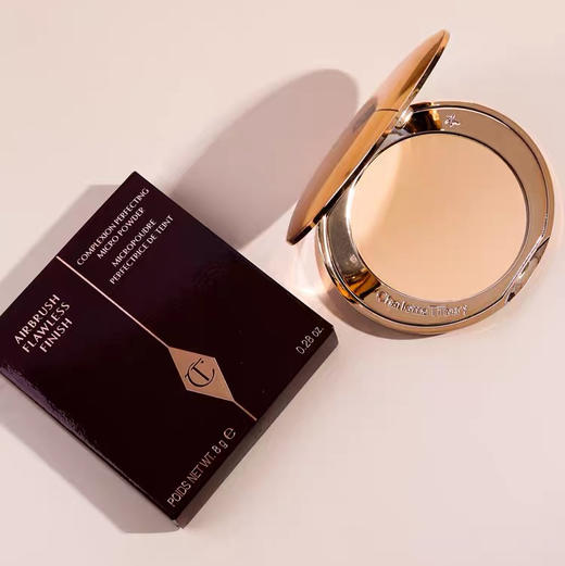 英国 CharlotteTilbury CT 微米磨皮柔焦雾面持久定妆粉饼 8g 商品图9