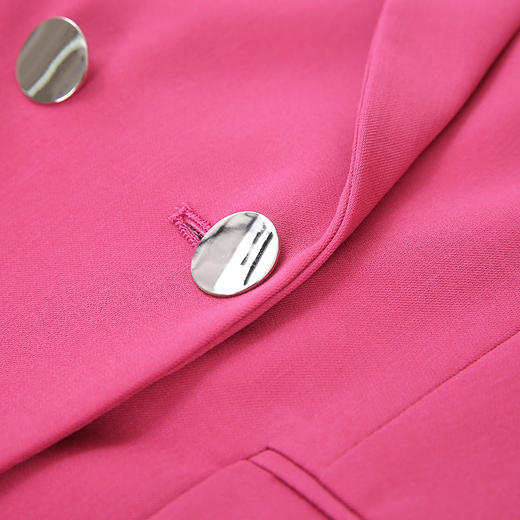 EITIE爱特爱春夏纯色西装V领修身中长款系带外套6503212 商品图6