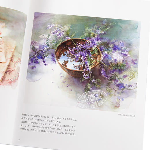 【中商原版】永山裕子透明水彩画集 日文原版 永山裕子作品集 Spontaneous 商品图3