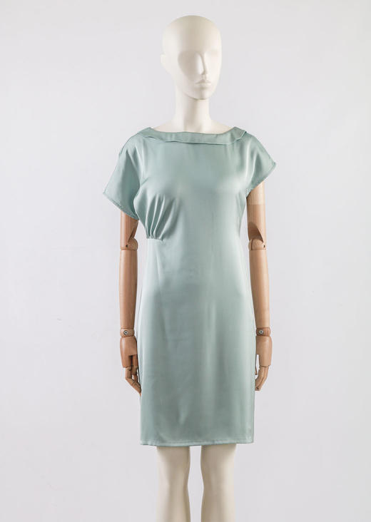 不对称袖设计感连衣裙 商品图0