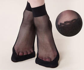 15D竹炭抗菌超薄天鹅绒短丝袜32001