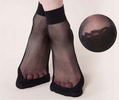 15D竹炭抗菌超薄天鹅绒短丝袜32001 商品图0