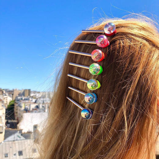 北京仓｜La môme bijou-Bulles Tube-发卡（玫瑰金）［法国设计师］ 商品图0