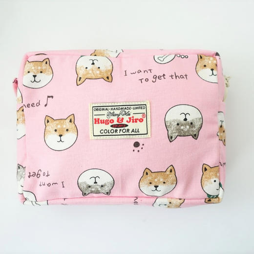 HUJI祤集Motley收纳包插画小柴头像 商品图4