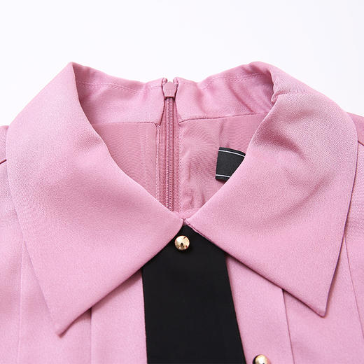 EITIE爱特爱女装春夏长袖修身中长款纯色连衣裙6507245 商品图11