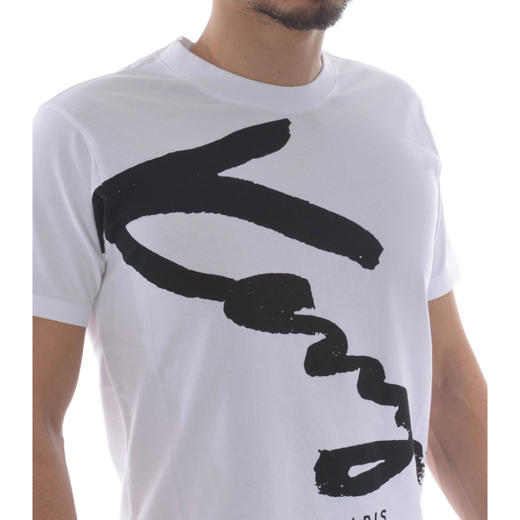 KENZO 高田贤三 KENZO字母男士短袖T恤 白色 F755 TS091 4SG 01 商品图3