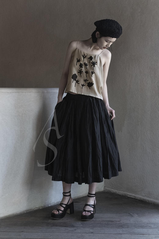 BY FAR  黑色PAMELA绑带厚底凉鞋 商品图1