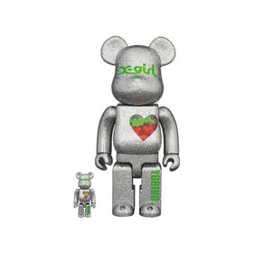 收藏系列 Be@rbrick 400%系列 X-girl 银色