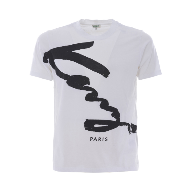 KENZO 高田贤三 KENZO字母男士短袖T恤 白色 F755 TS091 4SG 01