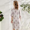 丁摩 苎麻印花衬衫连衣裙DB299 商品缩略图3