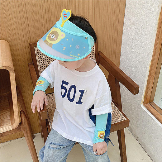 儿童帽子卡通可爱春夏季宝宝薄款空顶帽男女童婴儿防晒遮阳太阳帽 商品图6