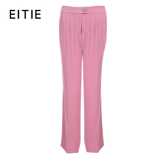 EITIE爱特爱品牌女装春夏款休闲宽松坠感阔腿裤女6505211 商品图5