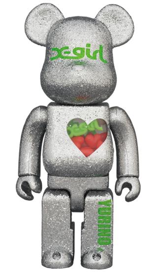 收藏系列 Be@rbrick 400%系列 X-girl 银色 商品图2