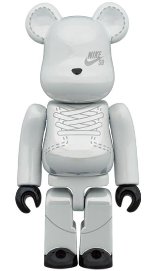 收藏系列 Be@rbrick 400%系列 白色耐克SB 商品图1