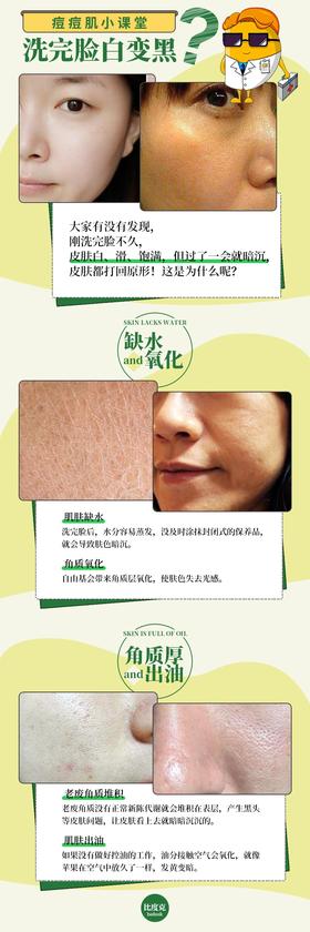 刚洗完脸是惊喜过后是惊吓？！为什么会黑👱🏿‍♀️成这样！！