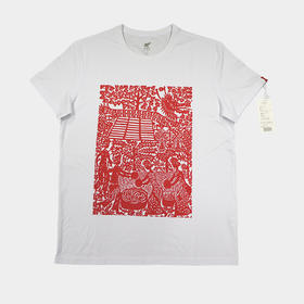 云南非遗傣族剪纸元素T恤