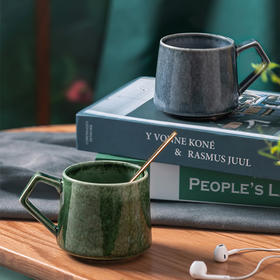 JOYYE卓艺烟雨陶瓷杯TMC0120052咖啡杯男生陶瓷马克杯小精致森系简约清新杯子