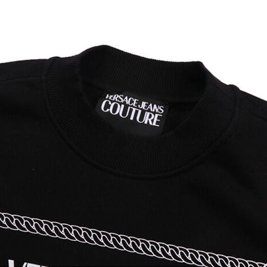 VERSACE JEANS 范思哲 男士卫衣 字母 黑色 B7GUA7F7 30216 899 商品图2