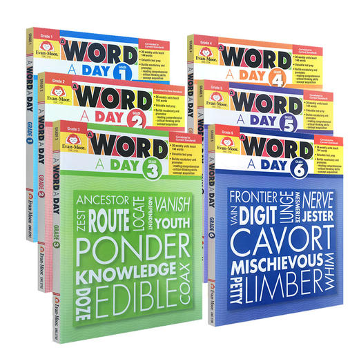 【Evan-Moor Best】 A Word A Day TE 天天学单词系列 完整版 美国加州原版教辅 商品图1