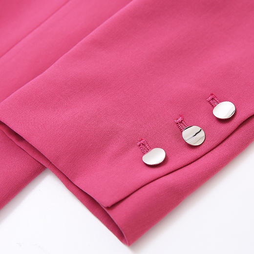 EITIE爱特爱春夏纯色西装V领修身中长款系带外套6503212 商品图7