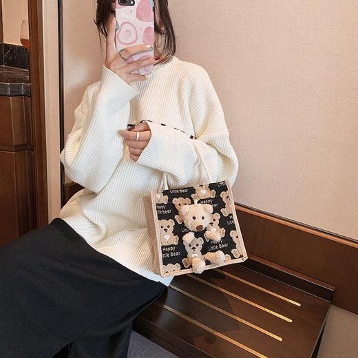 女学生手提包 化妆包ins饭盒袋便当箱包 商品图4