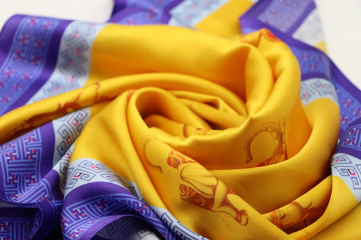 傣族元素真丝丝巾 商品图6