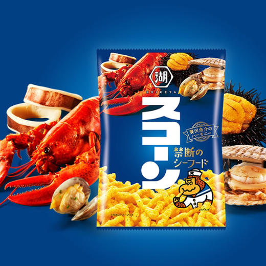 日本  湖池屋 海鲜味粟米条 75g 膨化玉米条(508833) 商品图0