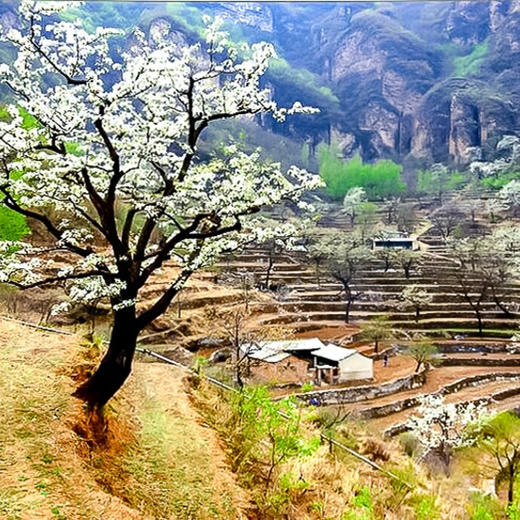 周三 /周末1天【梨花梯田 68元】世外桃源茅舍疏篱の谷雨时节赏大山深处梨花村-休闲户外徒步赏花 商品图2