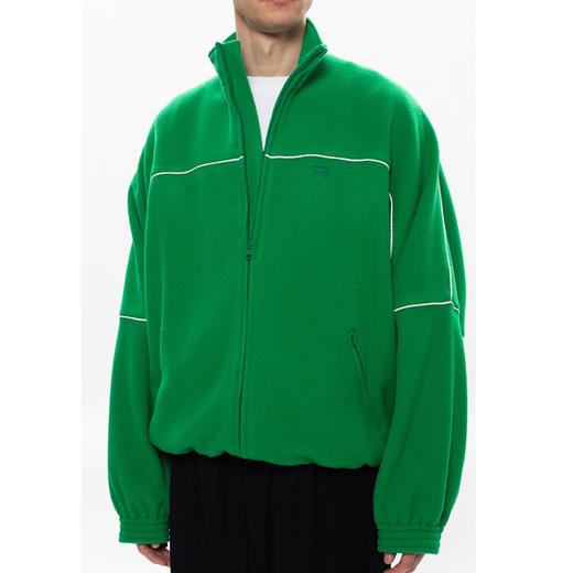 BALENCIAGA 巴黎世家 男士双拉绒抓绒高领运动服夹克 绿色 642337 TJQ32 3001 商品图1