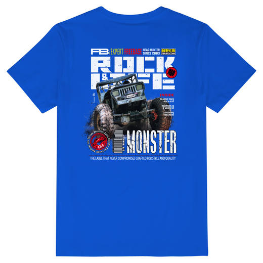 硬汉越野攀爬风格设计夏季户外聚会休闲短袖T恤男士潮流新款半袖 NMT-1616 商品图3