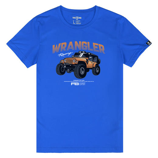 简约牧马人越野车半袖T恤青春流行水洗圆领经典打底衫纯棉古着款 NMT-1606 商品图2